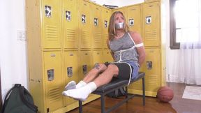 Star College Basketball Player Axel Haze Meets His Number One Fan And Is Bound And Gagged In The Locker Room After A Big Game! 4K Video Version