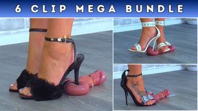 Busting the Cum From Your Balls Under Three Pairs Of Strappy Stiletto Heels - Balls Cam & Glans Cam (T20) - 6 Clip Mega Bundle - HUGE DISCOUNT - Goddess Amber