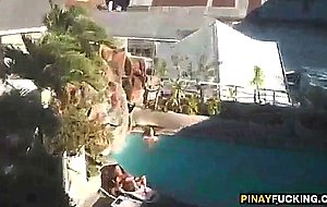 Two asian lbfms sharing a intense white dick