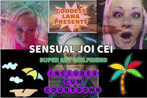 Sensual JOI CEI with Your Shy Girlfriend on Cam Includes Cum