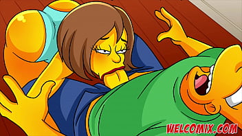 Hot MILF Marge Simpson gets banged by Bart's friend