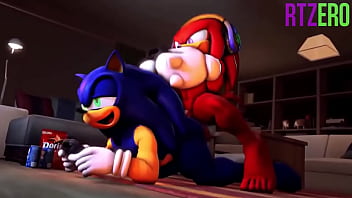 Sonic gets Knuckles&#039_ cock