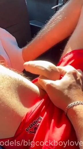 A Passerby Stepdaddy Sucked My Big Cock and Fucked Me Rough in a Taxi, a Public Femboy Cruise!