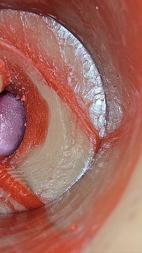 Female Insemination - Internal Camera Captures Deep Male Huge Ejaculation   Clip 1
