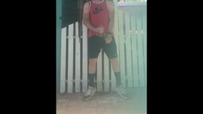 Quick Outdoor Cumshot From Jockdad87