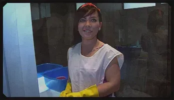 Colombian Maid Kathy Violeta’s Steamy Bathroom Fuck