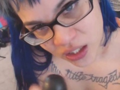 Super Horny Chubby Inked Emo Ready For Heavy Orgasm