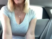 Enjoying my backseat and fingers!!!