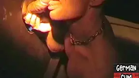 Amateur Gloryhole German Sucks Cock In Closeup Till Facial