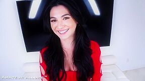 Megan Mistakes - Amateur Allure Welcomes A Beautiful Receptionist With An Oral Fixation Swallows Cum