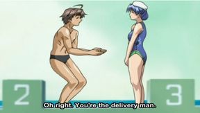 Busty Hentai Slut Seduces  at Public Pool