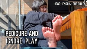 Getting My Nails Done While You Worship My Pink Soles