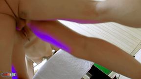 lady diamond, a blonde esthetician very good to fuck on the massage table