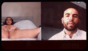 Sexy Athena Faris Webcam Fling: Bald Stud Watches Intense Pussy Play