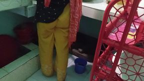 Desi Bhabhi Fucking in Kitchen When she was Cooking Food