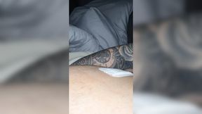 Step mom slips hand under step son's pants for a quick handjob