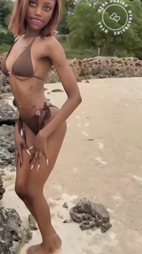 African Perfect Body on Mombasa Beach
