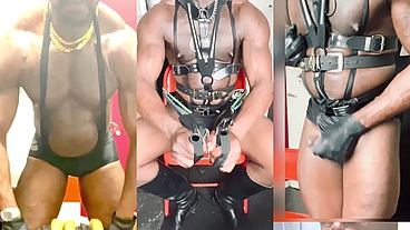 Kinky Geared up Smoke & Home Workout Session