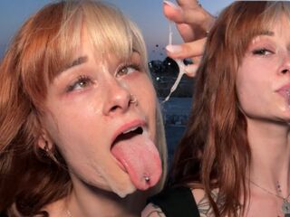 That babe Risks It Once more: Public Outdoor Sloppy Deepthroat Milking – Ahegao Facial Finish
