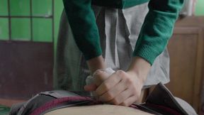 me vengo con la chavita estudiante! me vengo en su boquita (hd) completo