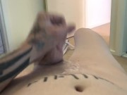 Young guy uses mates cum as lube
