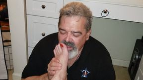 Ed Worships Feet at Foot Party