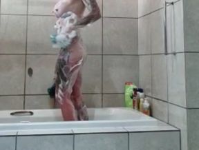 BRATTY STEPSIS TAKING A BATH AND PLAYING