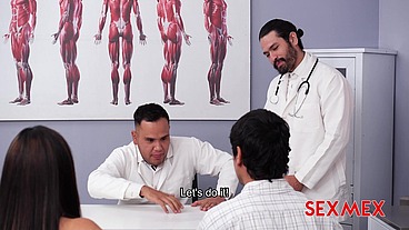 SEXMEX - A MILF AND TWO DOCTORS . Kari Cachonda