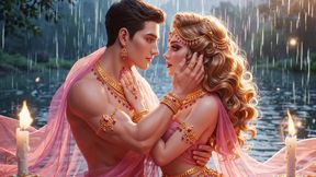 Kneeling Position Mein Desi Bhabhi Ki Sexy Hug - White Transparent Saree Mein Full Ass Focus Romance Video