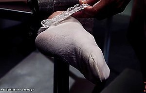 Bound teen interracial dp banged