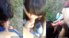 entrevista en el bosque a venezolana chupa pene