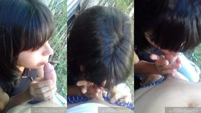 entrevista en el bosque a venezolana chupa pene