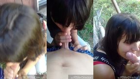 entrevista en el bosque a venezolana chupa pene