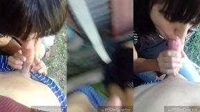 entrevista en el bosque a venezolana chupa pene