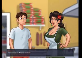 Summertime saga: hot Italian MILF from the pizzeria ep 55