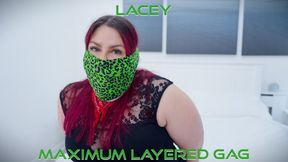 Lacey's Bondage Night: A Tale of Gagging and Restriction ( bondage, gags, ballgag, microfoam tape, kinesio tape, cloth gags, restriction, drool, muffled, bulged )