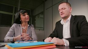 bombshell slut secretary valentina ricci takes her boss yanick shaft big fat cock up her ass