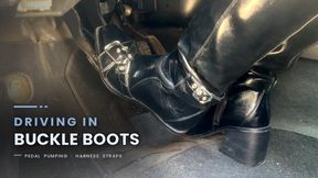 Driving in Black Boots - Pedal Pumping and Full Drive
