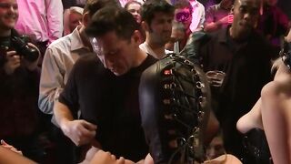 Public Humiliation - Bondage Sluts Fucked Hard In Front Of Crowd At Gloryhole