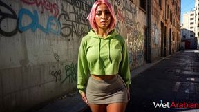 a horny chick gave me a blowjob in an alley after her jog.[ai]