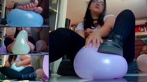 Squeak and s2p balloons wearing leggings HD - Bunny Looner
