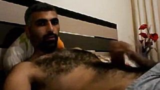 Wooly Kinky Father Masturbates His Huge Meatpipe