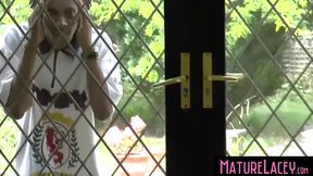 Hot MatureLacey - Busty Brits share in wild group fun and creampie
