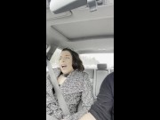 Daddy controls my butt plug vibrator while in public