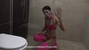 Authentic man gets a messy creampie inside the shower