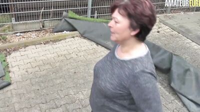 BBW Granny Mareke Steamy Fuck With Horny Neighbor - AMATEUR EURO