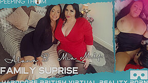 Mia Milf - F*mily Suprise; Huge Tits British Bbw Lesbian