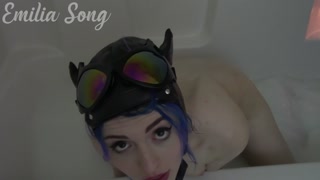 Catwoman Takes a Sensual Milk Bath