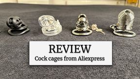 Review of 4 cock cages from Aliexpress | Chastity cage review