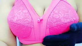 Big big tits sugar mommy massaging her pussy
